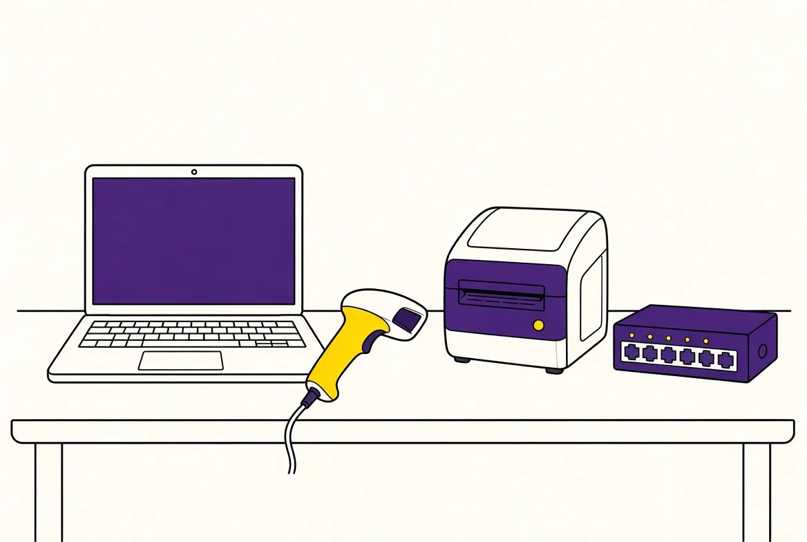 Illustration for IT, software and hardware